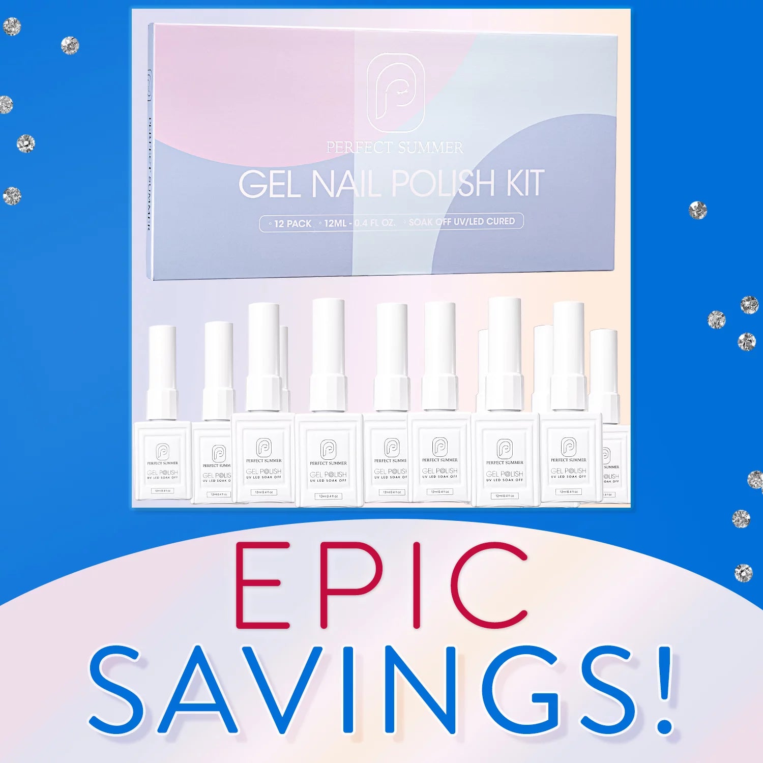 Gel Nail Polish, 12 Colors Gel Polish-Berry Colors, 12 Ml Each, Red Pink Black White Glitters Gel Nail Set, Soak off Gel Polish Kit, Salon Nail Gift for Women Girls, Non-Toxic Odor-Free Bubble FreeNail Gift