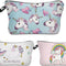 Unicorn Makeup Bag, 3Pcs/Set Super Funny 3D Printing Women Cosmetic Bag Multifuncition Pencil Holder (HZBTZ4)