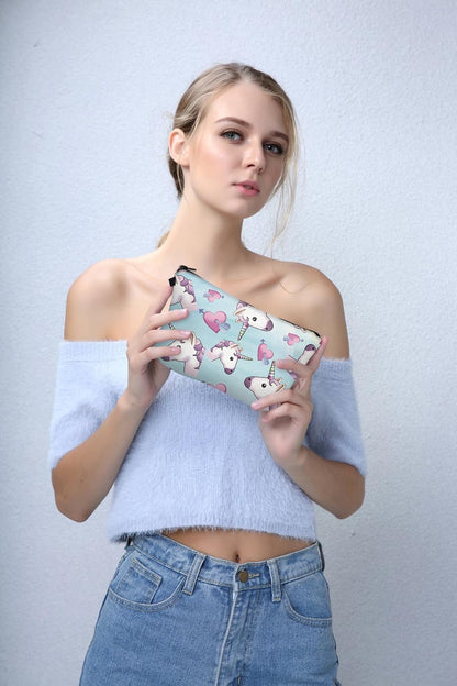 Unicorn Makeup Bag, 3Pcs/Set Super Funny 3D Printing Women Cosmetic Bag Multifuncition Pencil Holder (HZBTZ4)
